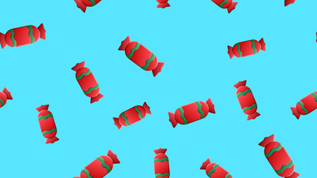 Colorful striped candy seamless pattern.