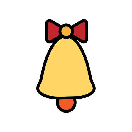 Bell Flat Icon. Pixel Perfect. For Mobile and Web.のイラスト素材