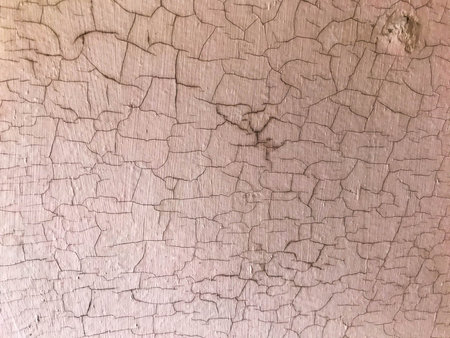 texture. cracked pink paint. the paint cracks with a mesh. cracks resemble sand, mud. on the paint...