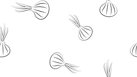 yellow onion seamless pattern. organic products. eco garden. package design for vegetables. Pattern for walls and merchandise store.rustic products. vitamins. vegetarian food.のイラスト素材