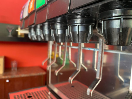 Man pours a fizzy drink.sparkling water.cool ice soft drink cola.
