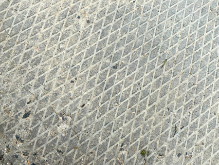 Industrial iron rusty metal surface with rhombuses anti slip background, texture.の写真素材