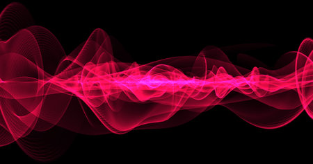 Abstract background of blue and purple diagonal small neon bright stripes of particles in the form...