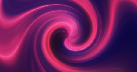 Purple background of twisted swirling energy magical glowing light lines abstract background.の写真素材