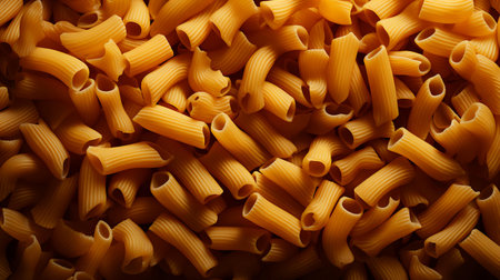 Texture of yellow durum wheat pasta background.の素材