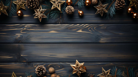 Christmas New Year holiday decorations toys and Christmas decorations balls, background.の素材