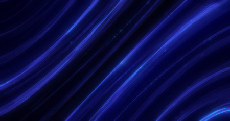 Abstract glowing energy glowing blue lines background.