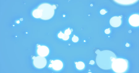 Christmas festive bright New Year background from white glowing winter beautiful falling flying...