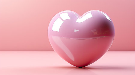 Abstract pink romantic love heart, Valentine's Day concept.の素材