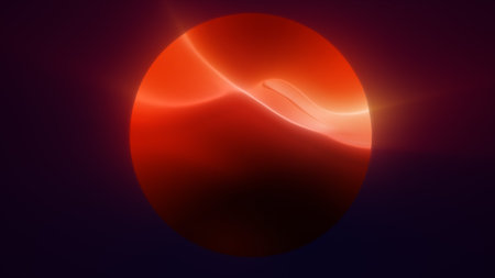 Sci-fi inspired abstract orb pulsing with electric waves and bright luminous trails in a futuristic...