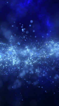 A fluid, swirling blue motion effect with light diffusing through, creating a calming and immersive...