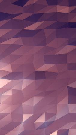 Abstract purple low-poly geometric background with faceted polygon shapes and soft gradient...