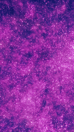Purple cosmic starfield texture with glittering particles and nebula haze, dreamy deep space...