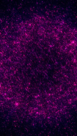 Abstract magenta cosmic dust ring with swirling particles on a dark background, creating a vibrant...