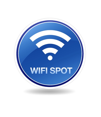 High resolution icon of wifi wireless spot. の写真素材