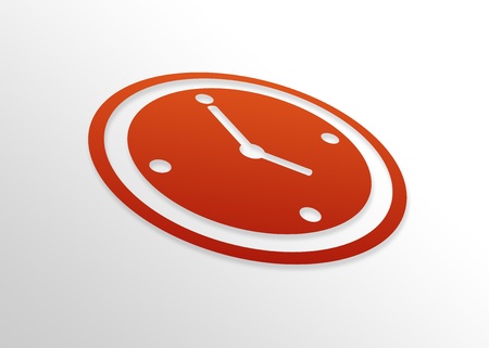 High resolution perspective graphic of a clock. の写真素材