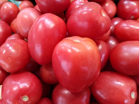 Tomato, orange and red, rich in vitamin C. Beneficial to the bodyの写真素材