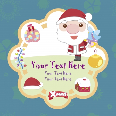 cartoon Xmas cardのイラスト素材