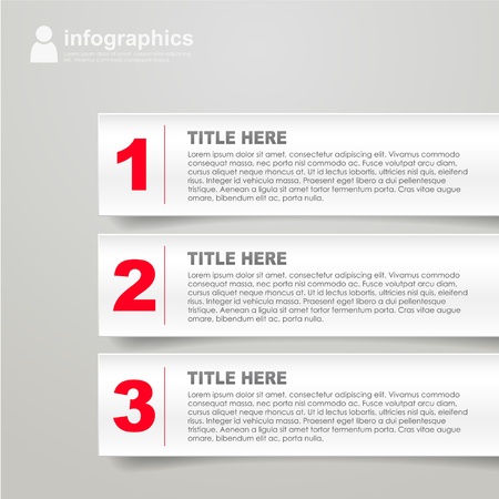 Modern white technology infographics bannerのイラスト素材