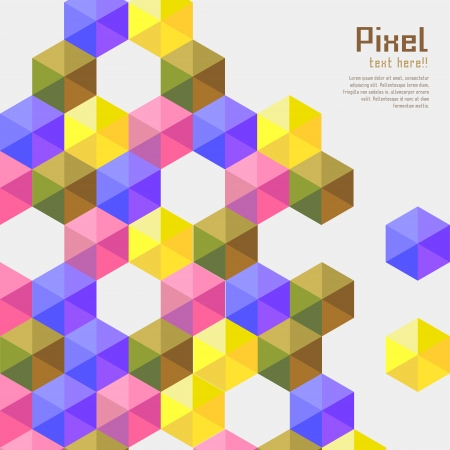 abstract modern pixel background. design modern template can be used for brochure, banners or website layout のイラスト素材