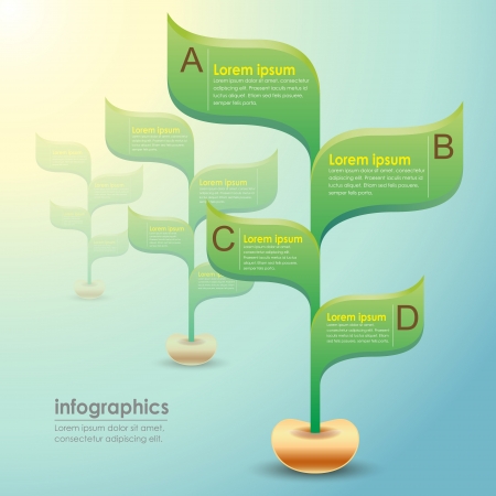 vector abstract 3d paper infographics. can be used for workflow layout, diagram, number options, web design. のイラスト素材