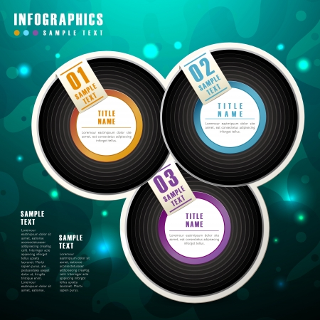 vector abstract 3d paper infographics. can be used for workflow layout, diagram, number options, web design. のイラスト素材