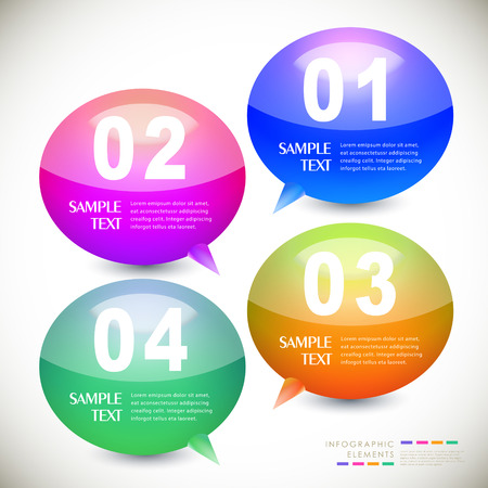 vector abstract infographic elementsのイラスト素材