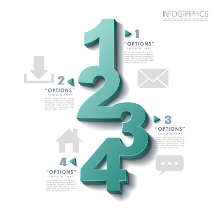 vector abstract infographic elementsのイラスト素材