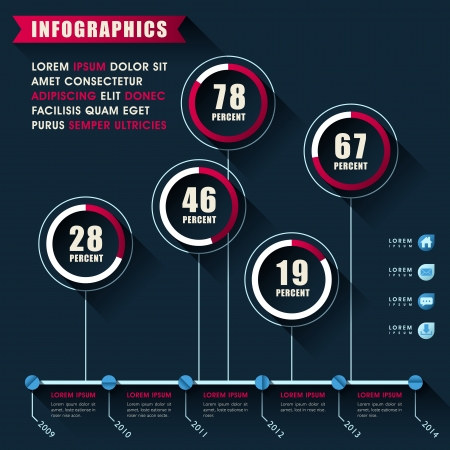 modern vector abstract infographic elements designのイラスト素材