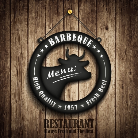 vector restaurant menu brochure cover design templateのイラスト素材