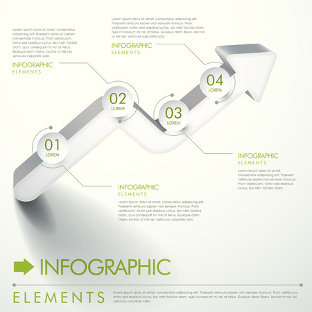 modern vector abstract flow chart infographic elementsのイラスト素材