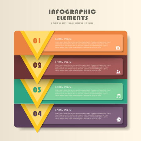 vector illustration abstract creative banner infographics designのイラスト素材