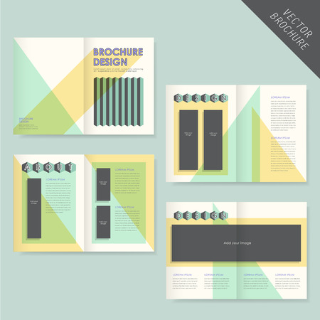 geometry brochure design element, transparent and triangleのイラスト素材