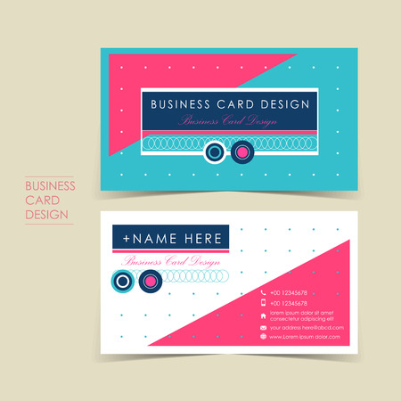 modern vector business card set template designのイラスト素材