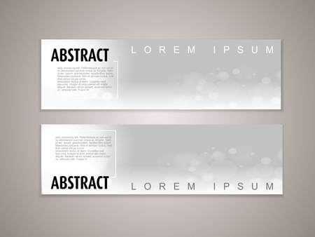 abstract sparkling background advertising banner template in silver toneのイラスト素材