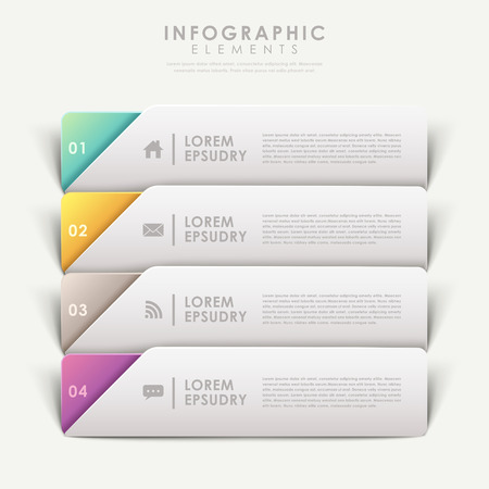 coloful modern design banners template infographic elements のイラスト素材