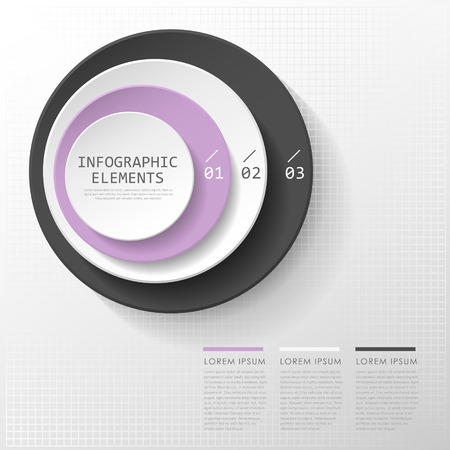modern realistic pie chart infographic elements templateのイラスト素材