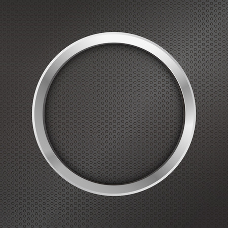 closeup look at black speaker sub wooferのイラスト素材