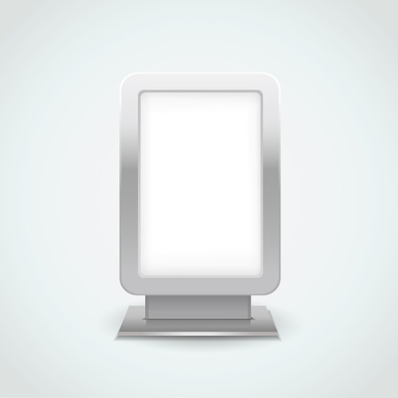 blank vertical billboard isolated on empty spaceのイラスト素材