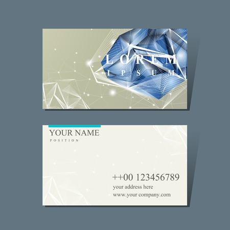 modern design for business card with diamond elementのイラスト素材