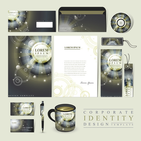 abstract Egypt style design for corporate identity set templateのイラスト素材