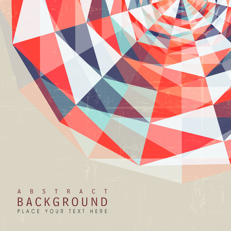 abstract colorful geometric background design for poster templateのイラスト素材