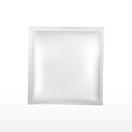 blank plastic package for cosmetics set isolated on white backgroundのイラスト素材