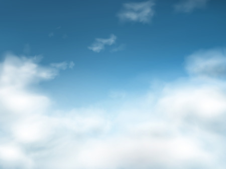 blue sky with clouds background in great weatherのイラスト素材