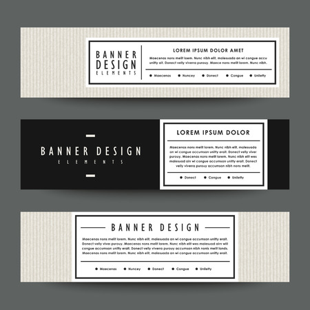 modern banner template design in simplicity styleのイラスト素材