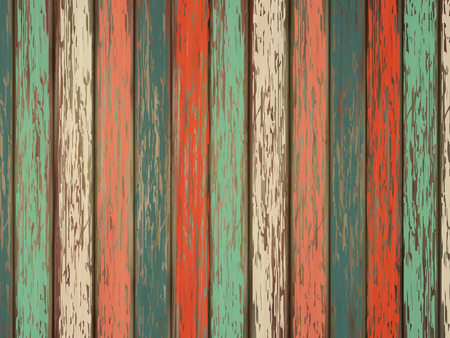 close-up look at colorful painted wooden backgroundのイラスト素材