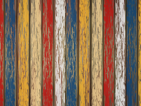 close-up look at colorful painted wooden backgroundのイラスト素材