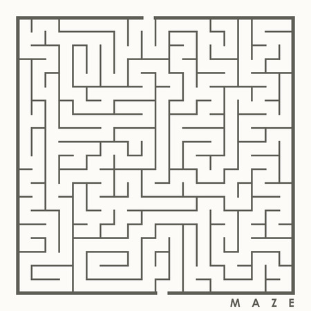 maze game illustration isolated on white backgroundのイラスト素材