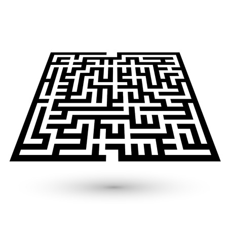 maze game illustration isolated on white backgroundのイラスト素材