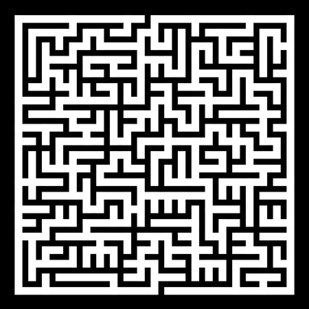 close-up look at illustration of maze gameのイラスト素材